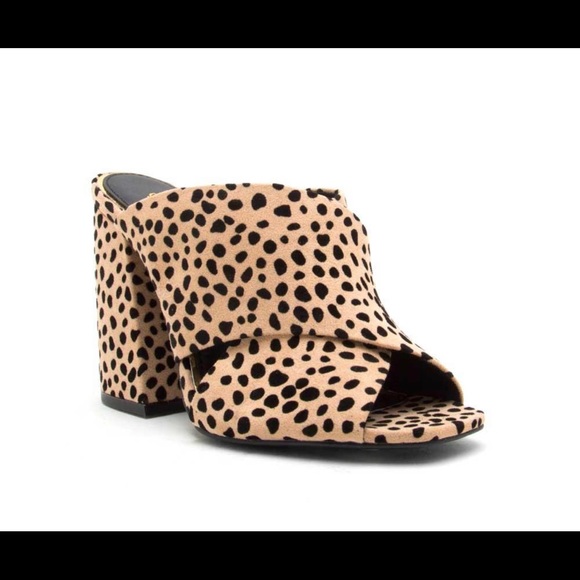 qupid leopard mules